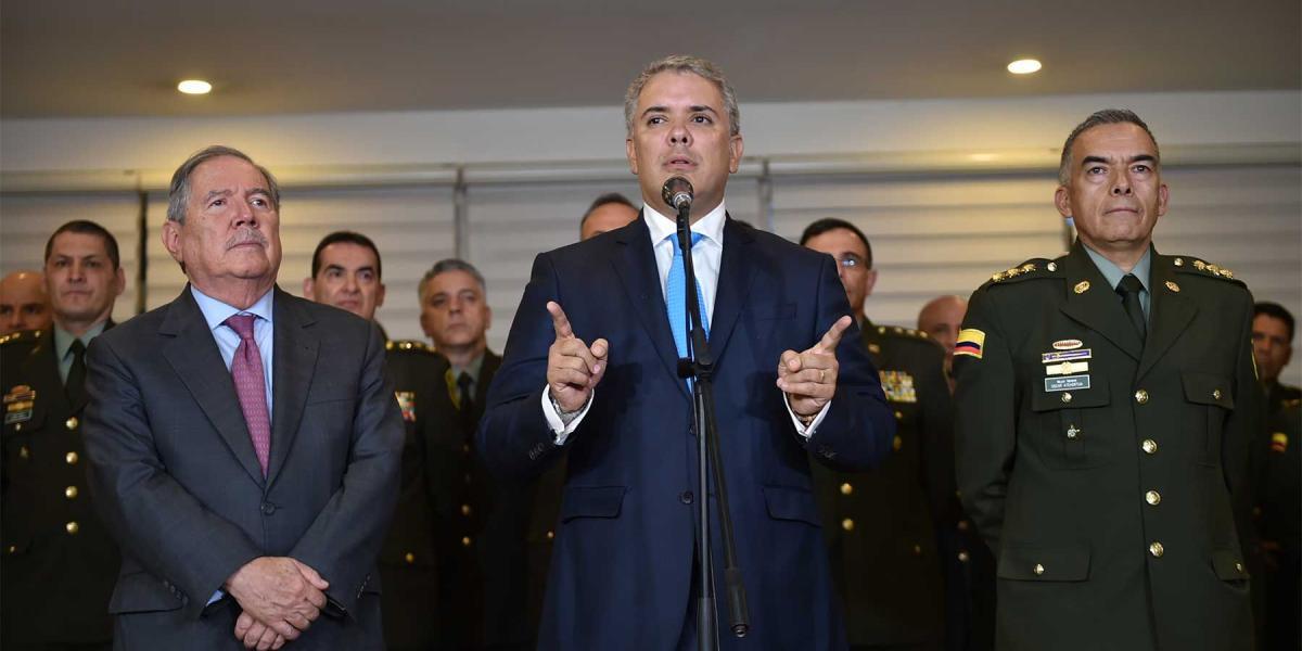 El presidente Iván Duque se pronunció tras el encuentro con comandantes de la Policía.