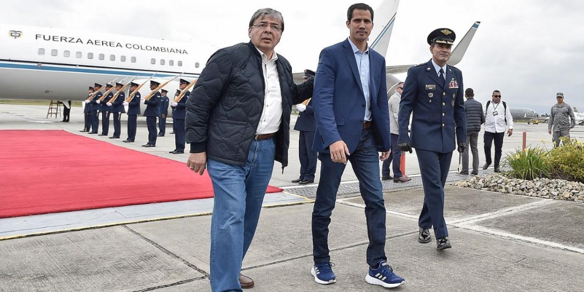 Juan Guaidó llega a Bogotá