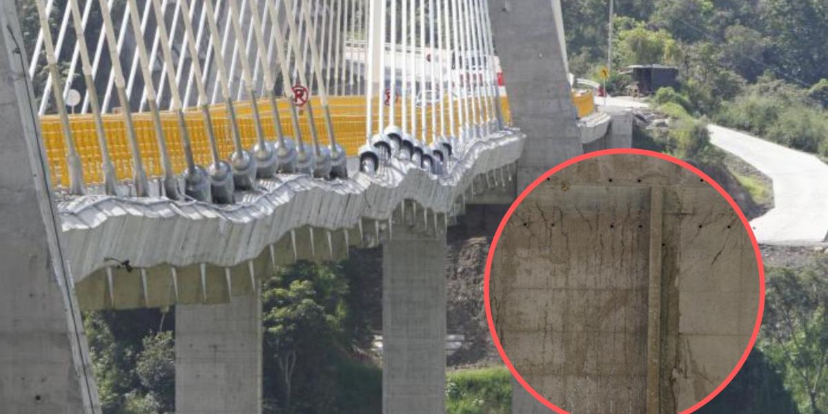 La SCI denunció que el puente Hisgaura presenta varias fisuras en su parte inferior.