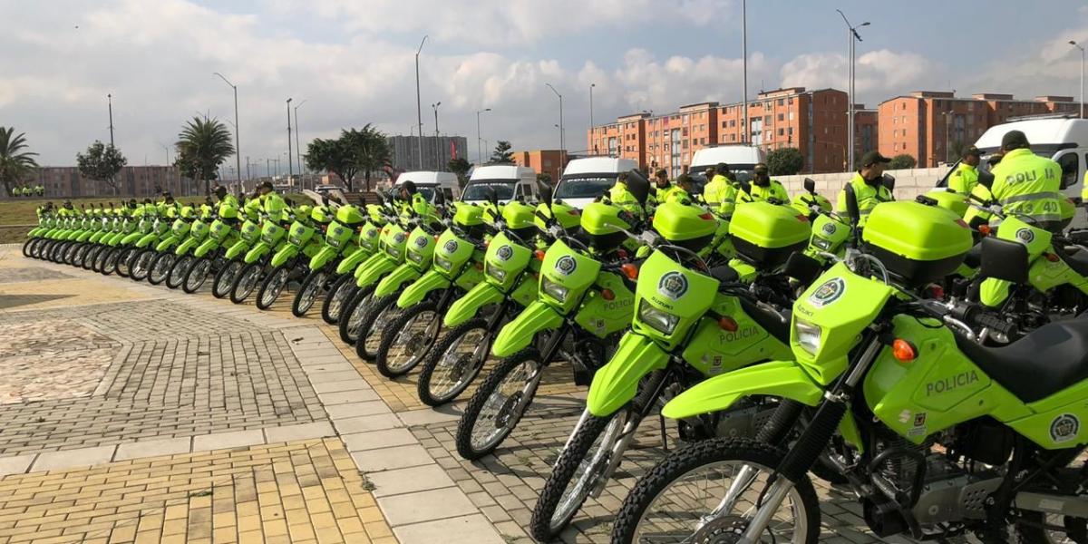 La Policía de Bosa recibió 81 motocicletas de 250 centímetros cúbicos.