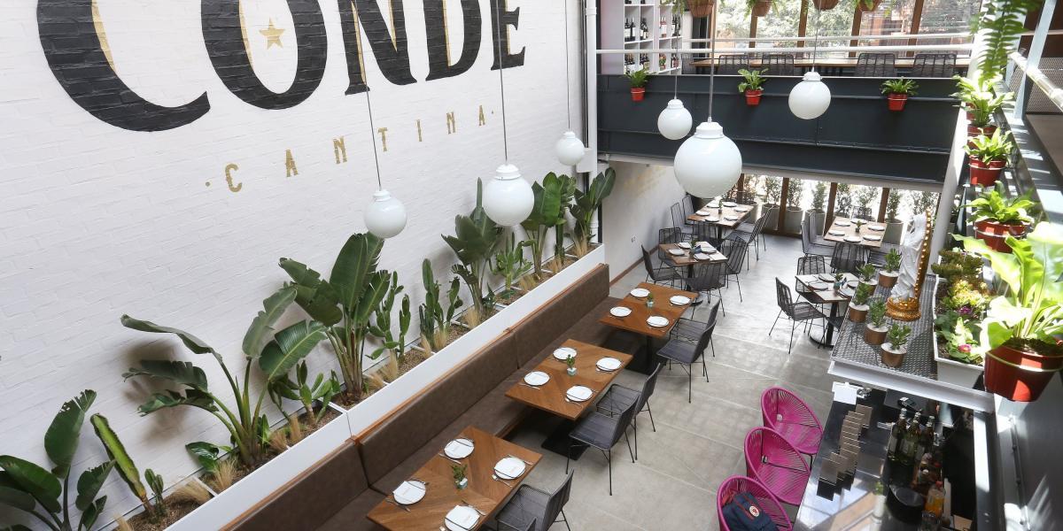 Restaurante Conde Cantina, cocina contemporánea de influencia mexicana en Bogotá.