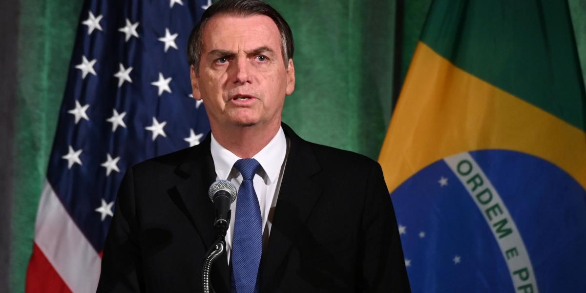 Jair Bolsonaro, presidente de Brasil, en su primer día de visita a Estados Unidos. Este martes se reunirá con el presidente Donald Trump.