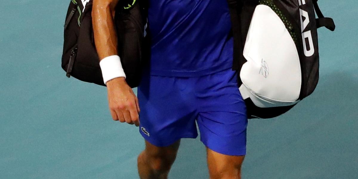 Novak Djokovic se despide del público de Miami.