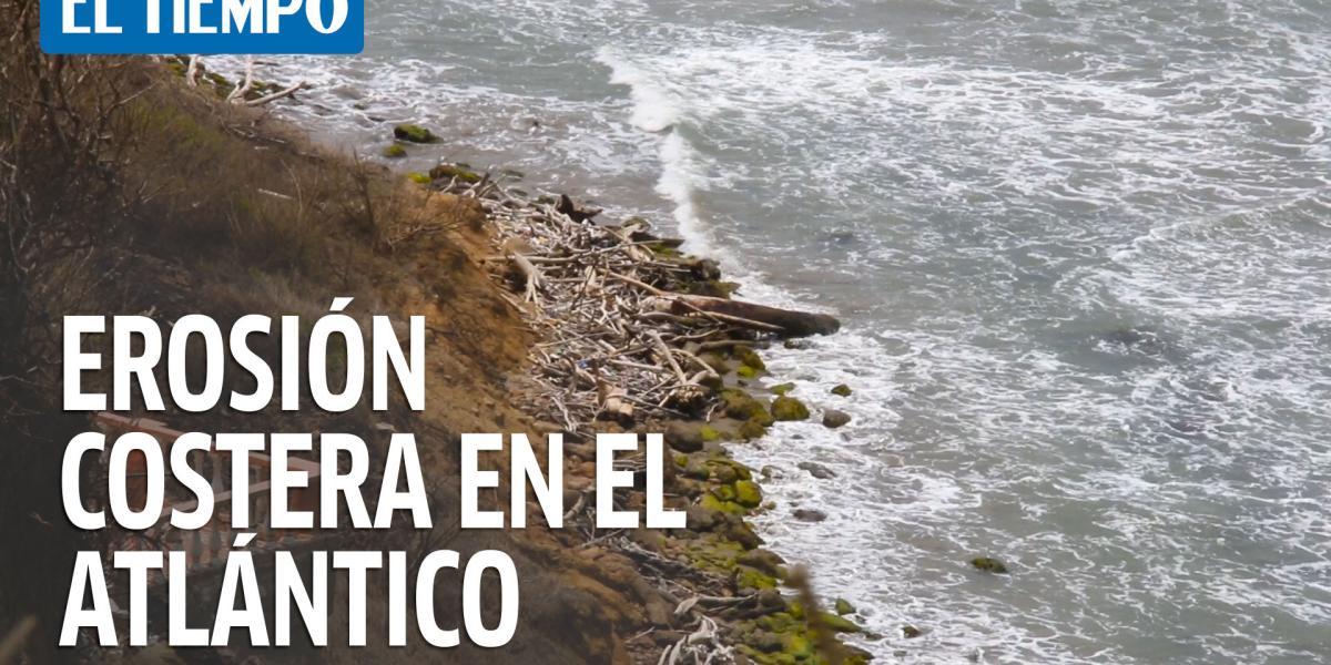 Erosión costera en Santa Veronica, municipio de Juan de Acosta, Atlántico. Los comerciantes solicitan la intervención de las autoridades para recuperar las playas que han perdido en los últimos 19 años. #ElTiempoNoticias