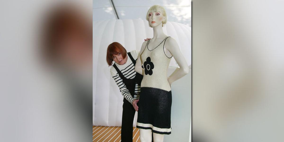 Mary Quant, diseñadora de moda británica.