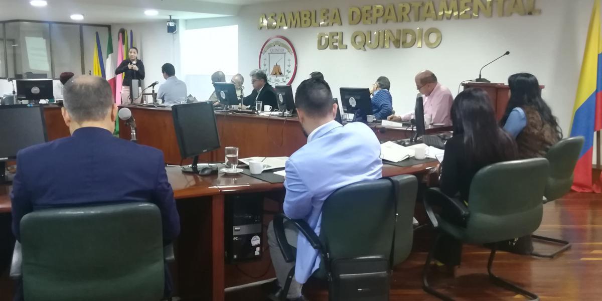 Habitantes de municipios como Génova y Pijao asistieron a la sesión sobre las PCH convocada por la Asamblea del Quindío.