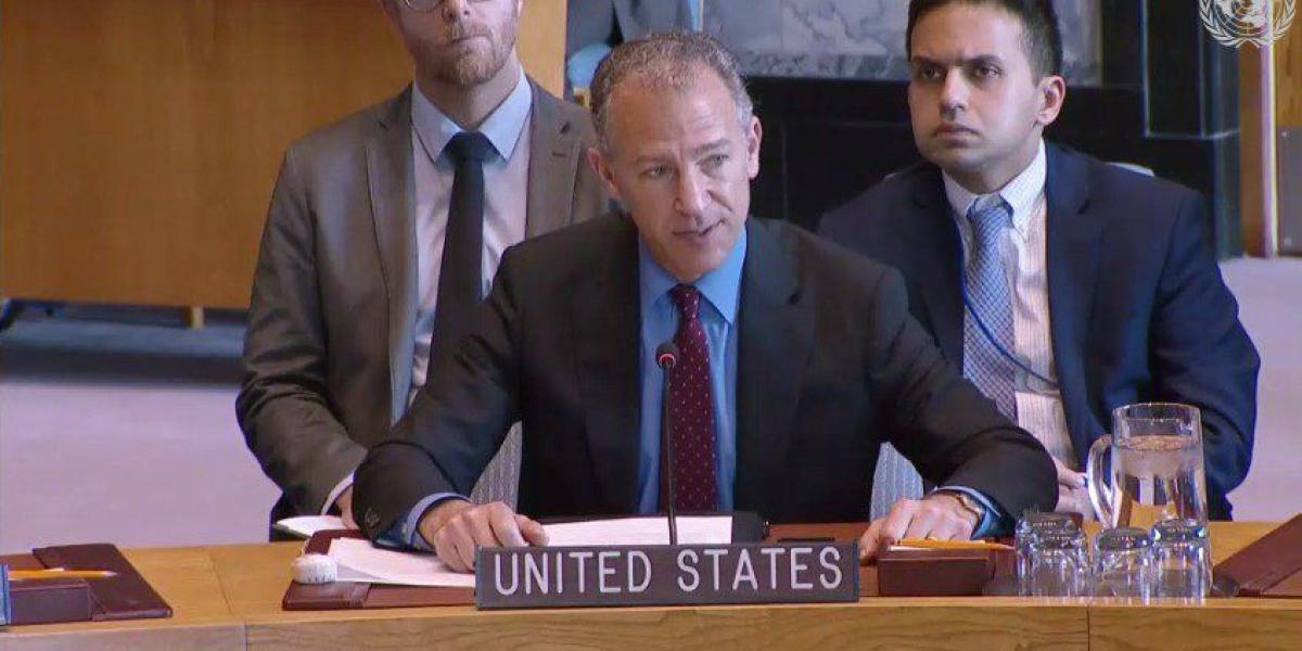 Jonathan Cohen, embajador de Estados Unidos ante el Consejo de Seguridad de la ONU