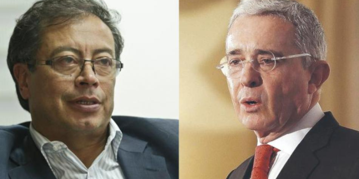 Alvaro Uribe y Gustavo Petro