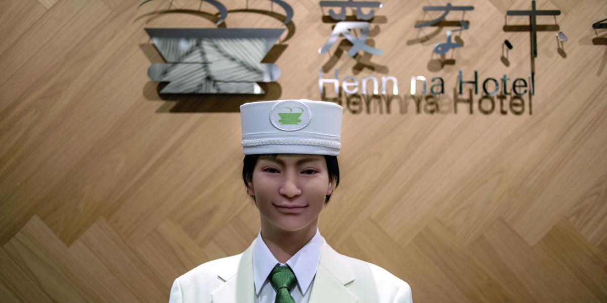 Esta cadena hotelera se caracteriza por tener robots en la recepción.