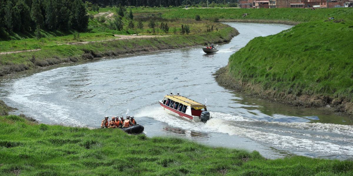 Los ciudadanos pudieron navegar por el río Bogotá en el cierre del Festival.