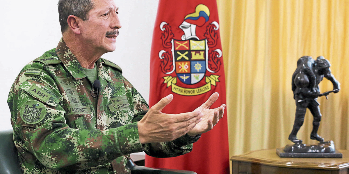 El general Nicacio Martínez fue designado en diciembre del 2018 como comandante del Ejército Nacional.