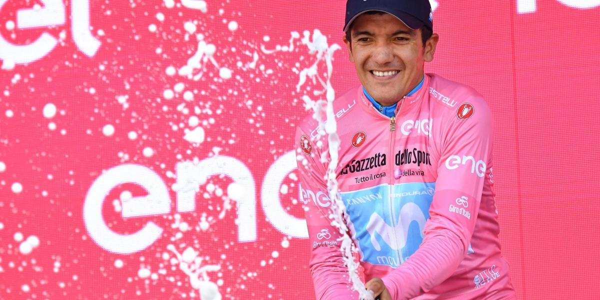 Richard Carapaz, actual líder del Giro de Italia 2019.