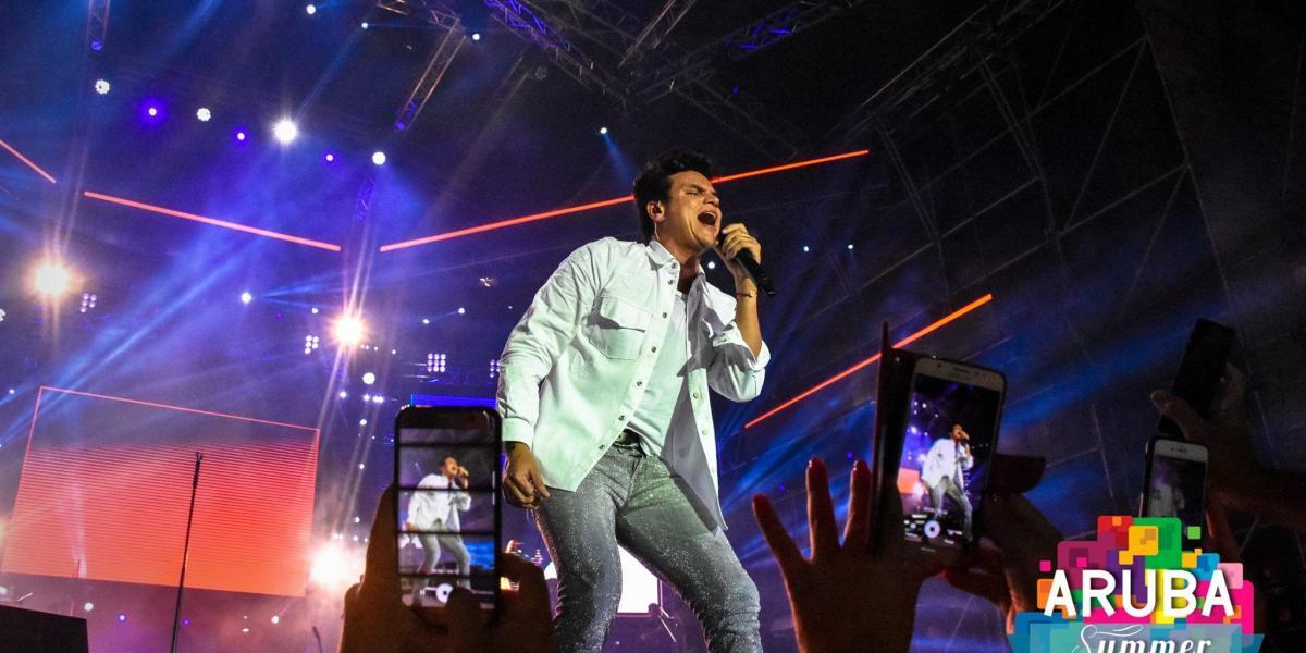 Esta es la segunda vez que el cantante colombiano Silvestre Dangond se presenta en el Aruba Summer Music Festival