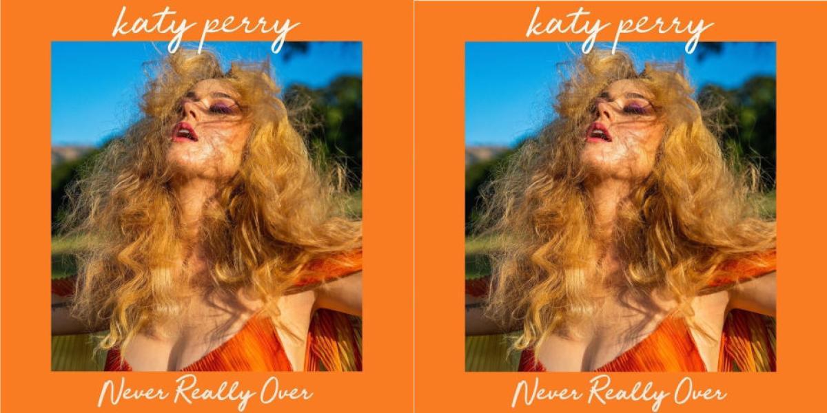 Según las redes sociales de la cantante, esta es la portada de su nuevo sencillo 'Never Really Over'.