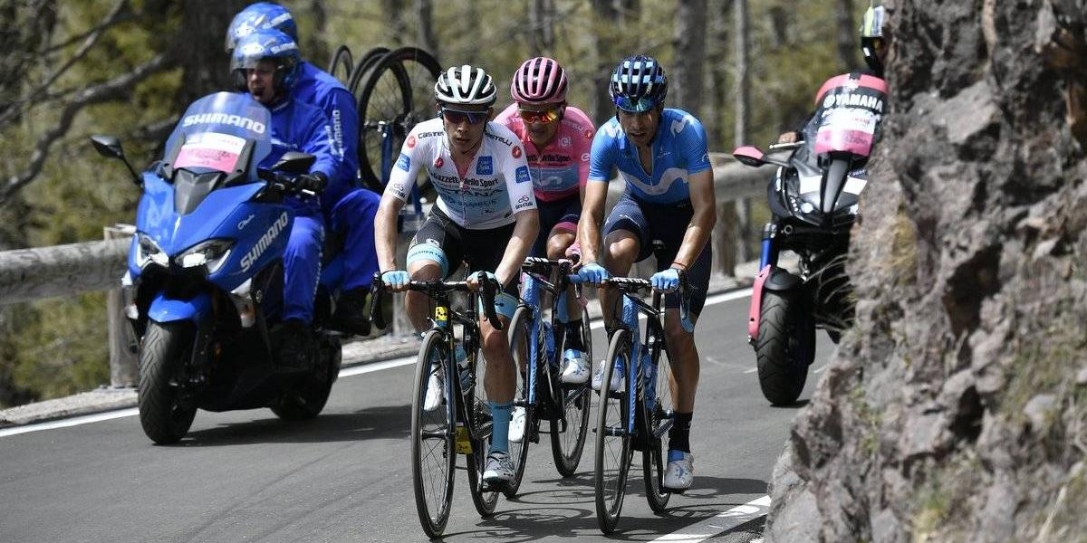 Miguel Ángel López en la etapa 20 del Giro de Italia.
