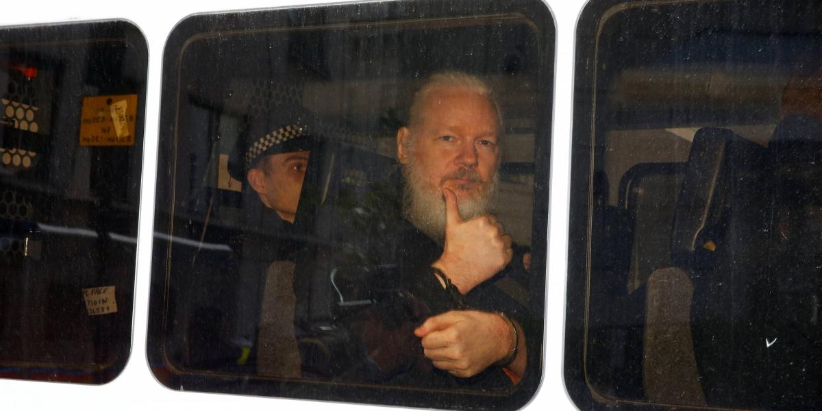 Julian Assange, fundador de WikiLeaks, y a quien Estados Unidos pide en extradición para juzgarlo.