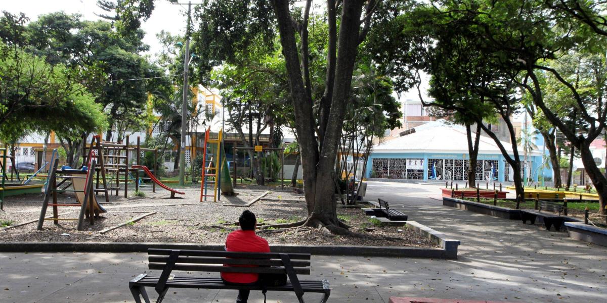 Este es el parque del barrio Los Andes, en la carrera 1F con calle 55