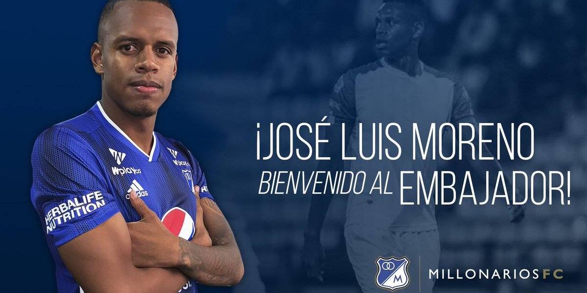 José Luis Moreno es nuevo jugador de Millonarios.