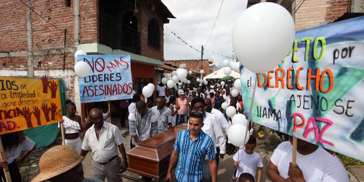 En Puerto Tejada, Cauca, su tierra natal, la comunidad despidió a María del Pilar Hurtado, quien fue asesinada en Tierralta, Córdoba.
