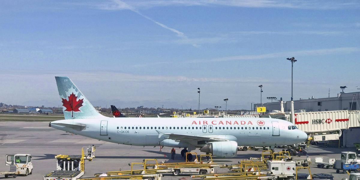 Avión de la aerolínea Air Canada.