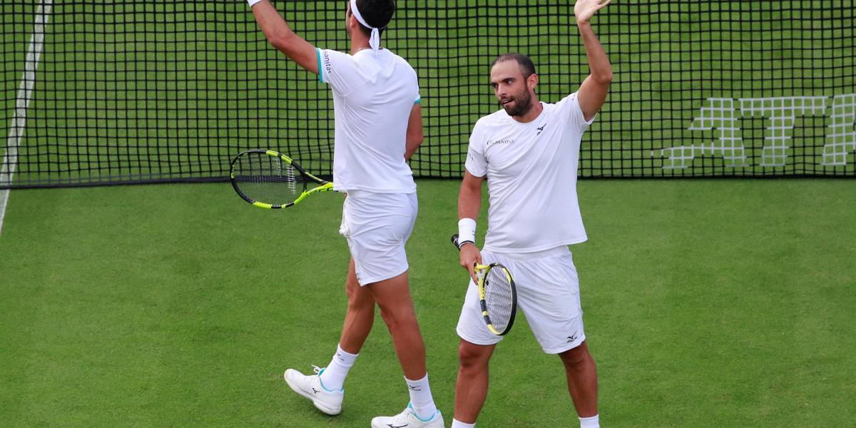 Juan Cabal y Robert Farah, en el ATP 250 de Eastbourne.