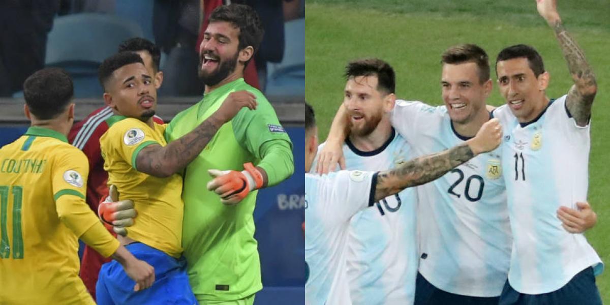 Brasil vs. Argentina.