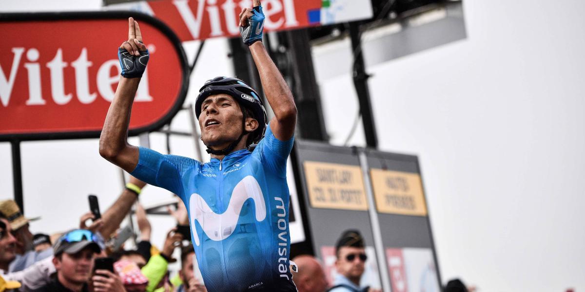 Nairo, triunfo de etapa en el Tour del 2018, entre Bagnères-de-Luchon y Saint-Lary-Soulan,