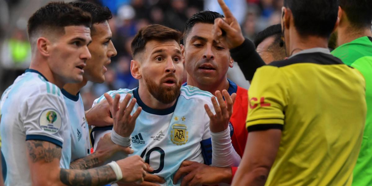 Lionel Messi fue expulsado en el partido por el tercer puesto de la Copa América.