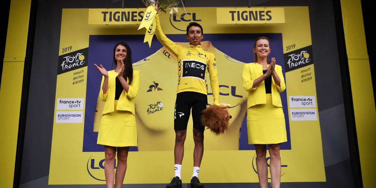 El colombiano Egan Bernal, nuevo líder del Tour de Francia.