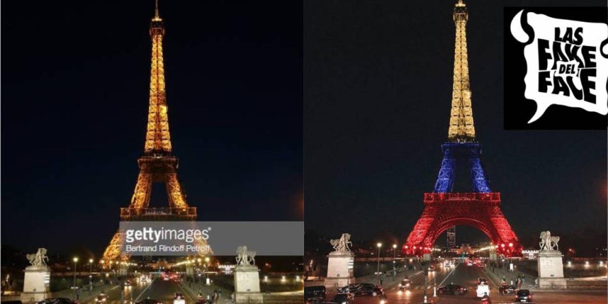 Tras el triunfo del ciclista colombiano en el tour de Francia, en redes sociales empezó a circular una foto de la Torre Eiffel con el tricolor nacional.