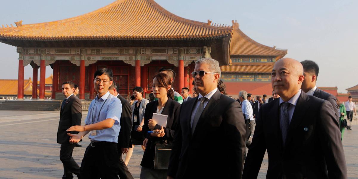 El presidente Iván Duque en su visita de estado a China, este martes 30 de julio