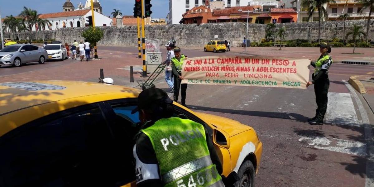 La Policía adelanta campañas contra la explotación infantil en Cartagena