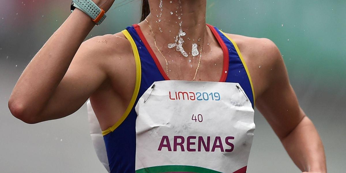 Sandra Arenas logró la primera medalla de oro en Marcha para Colombia en unos Juegos Panamericanos.
