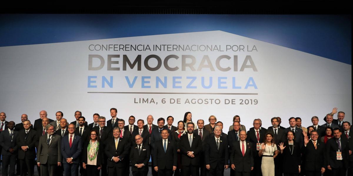 Reunión de cerca de 60 países en Lima para analizar la crisis en Venezuela.