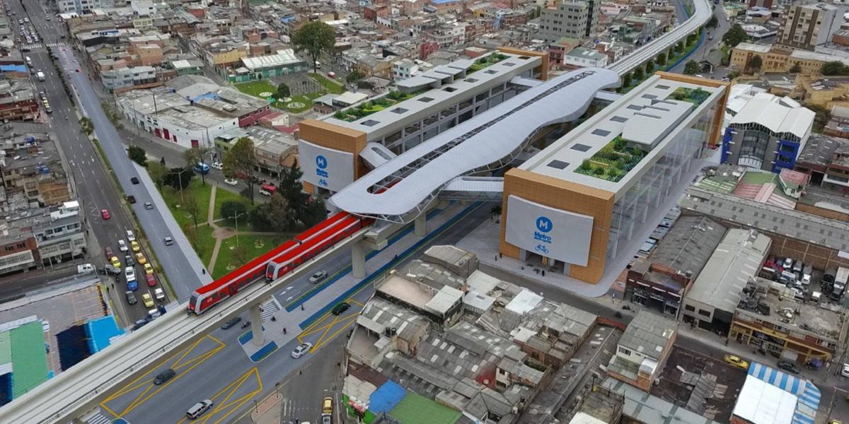 Este es el modelo de una de las estaciones que tendrá el metro de Bogotá.