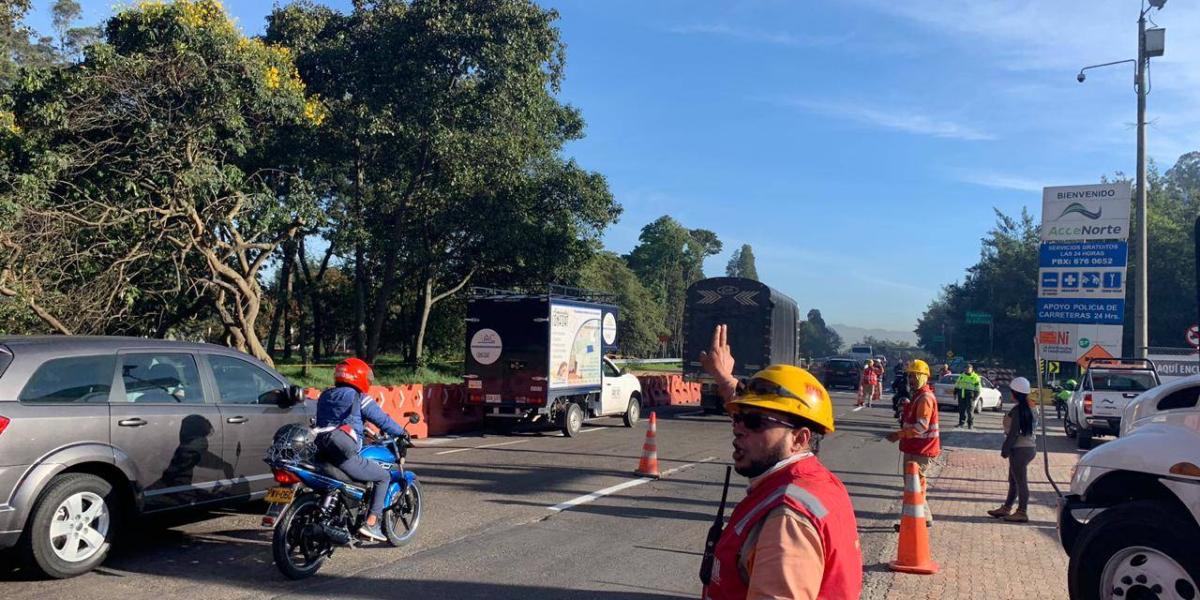 Por qué están desviando a las motos en la autopista Norte 