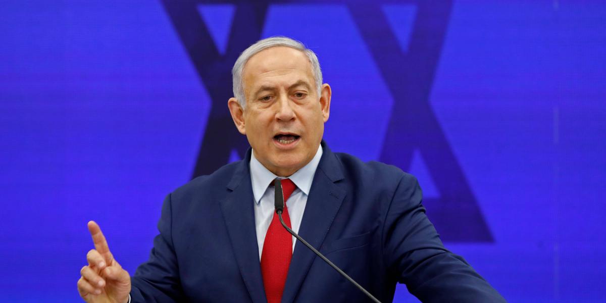 El primer ministro encargado de Israel, Benjamin Netanyahu.
