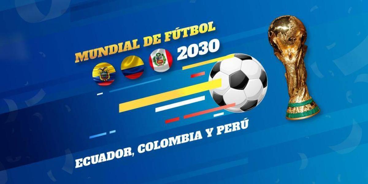 Ecuador lanzó la iniciativa para organizar el Mundial 2030 con Colombia y Perú.