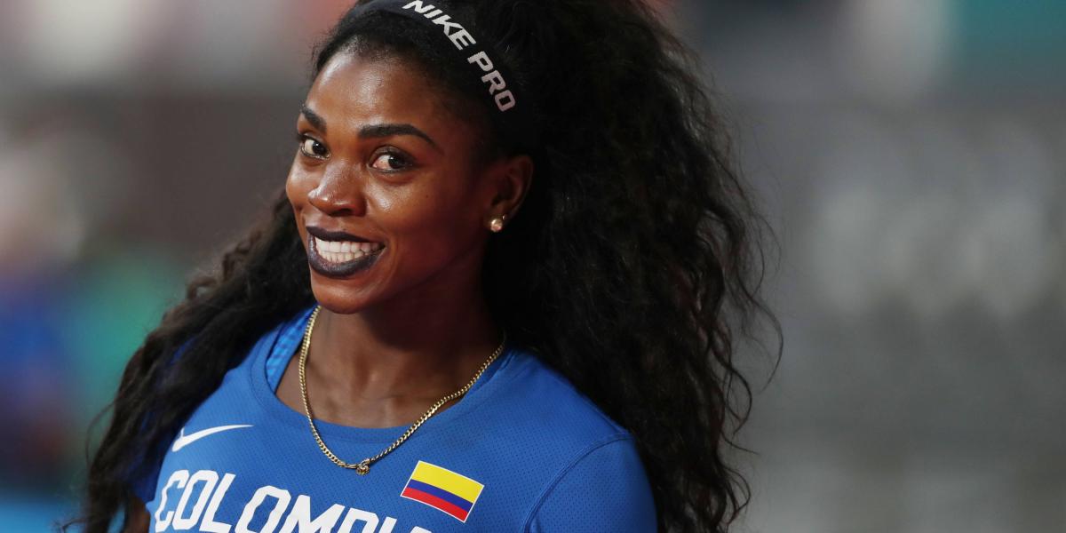 Caterine Ibargüen, atleta colombiana.