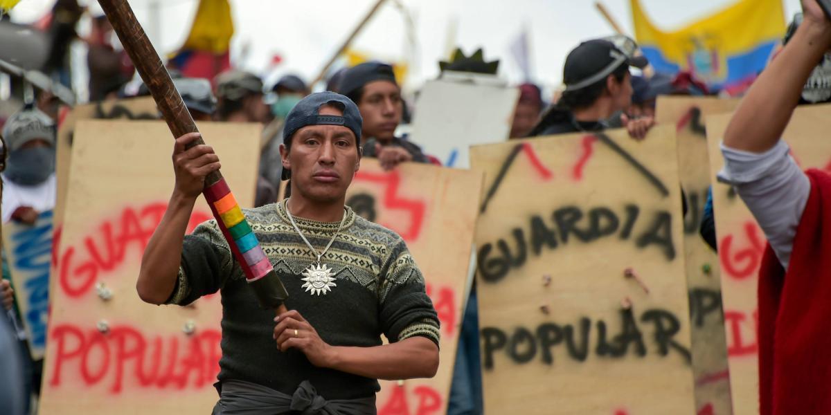 Comienzan marchas indígenas en paro nacional en Ecuador