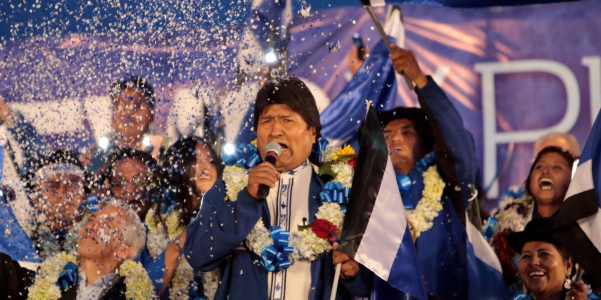 El presidente de Bolivia, Evo Morales, cerró su campaña para la reelección en El Alto.