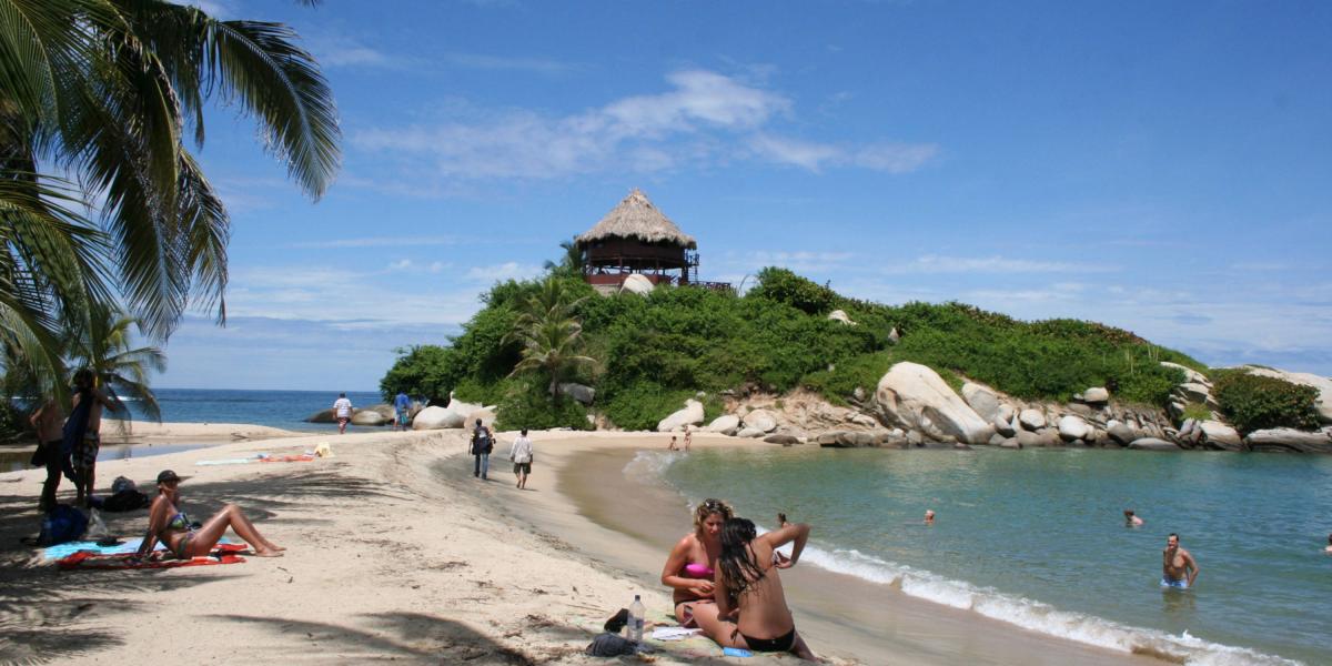 Las playas del Parque Tayrona, en el departamento del Magdalena, son visitadas al año por miles de ciudadanos extrajeros.
