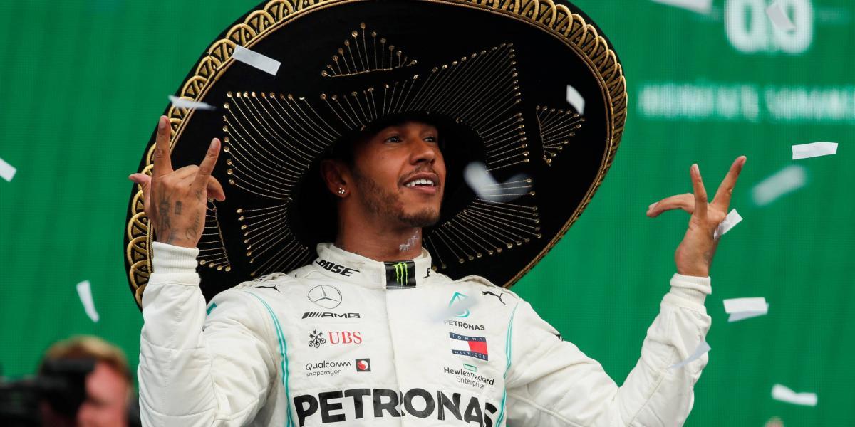Lewis Hamilton, ganador del GP de México.