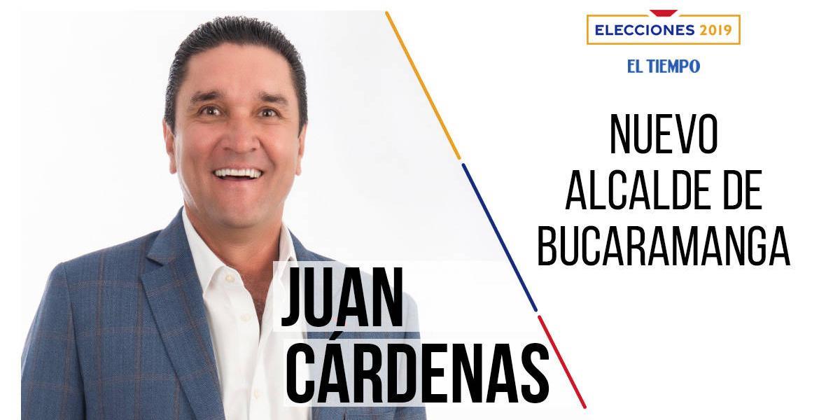 Juan Carlos Cárdenas, nuevo alcalde de Bucaramanga.