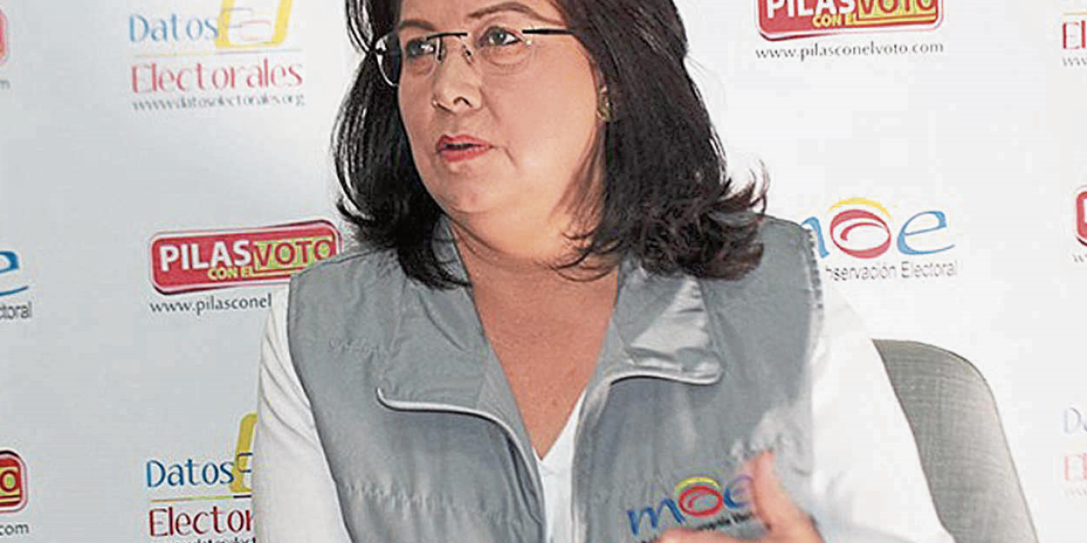 Alejandra Barrios, cabeza del MOE, resaltó el avance que tuvieron estas elecciones en comparación con años anteriores.