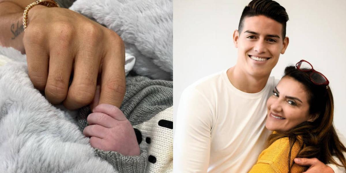 Primera foto de James Rodríguez con su hijo Samuel