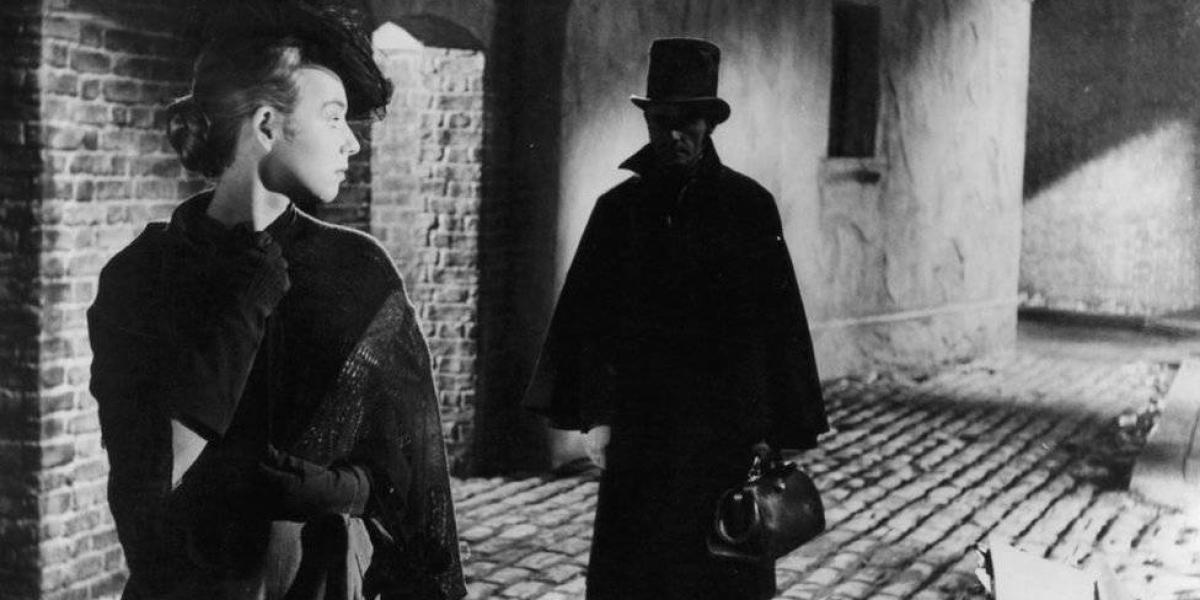 Escena de la película "Jack The Ripper", 1959. Jack el Destripador mató al menos a cinco mujeres en el este de Londres en 1888.