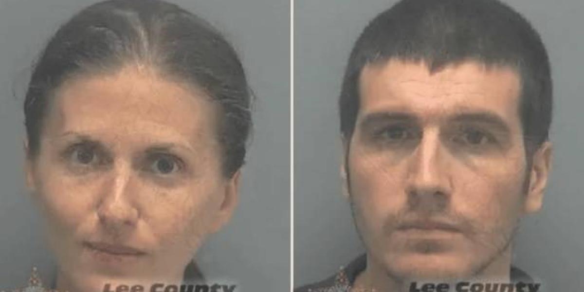 Ryan (der.) y Sheila O'Leary (izq.), la pareja acusada de homicidio, permanecen recluidos en la cárcel del condado de Lee.