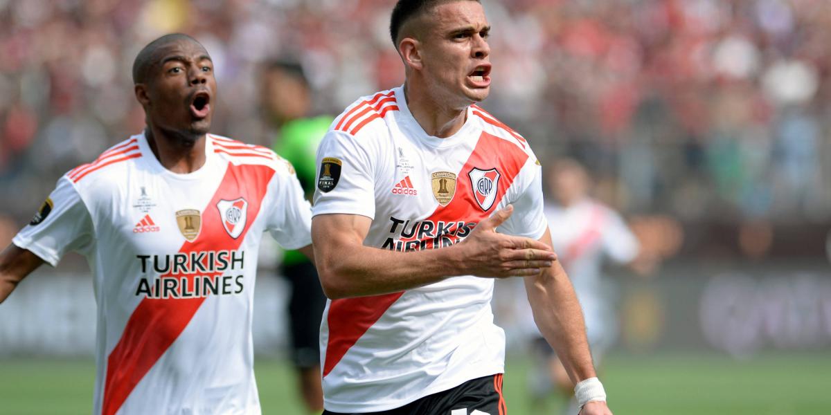 Rafael Santos Borré, Juan Fernando Quintero y Jorge Carrascal, ganaron la Copa en 2019 con River Plate.