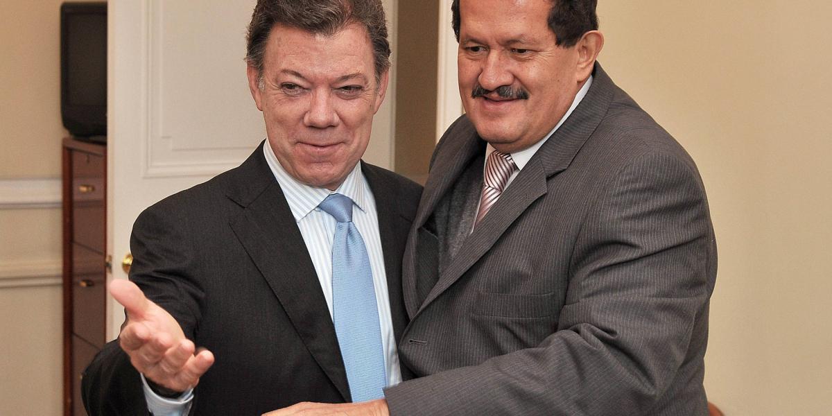 Juan Manuel Santos y Angelino Garzón